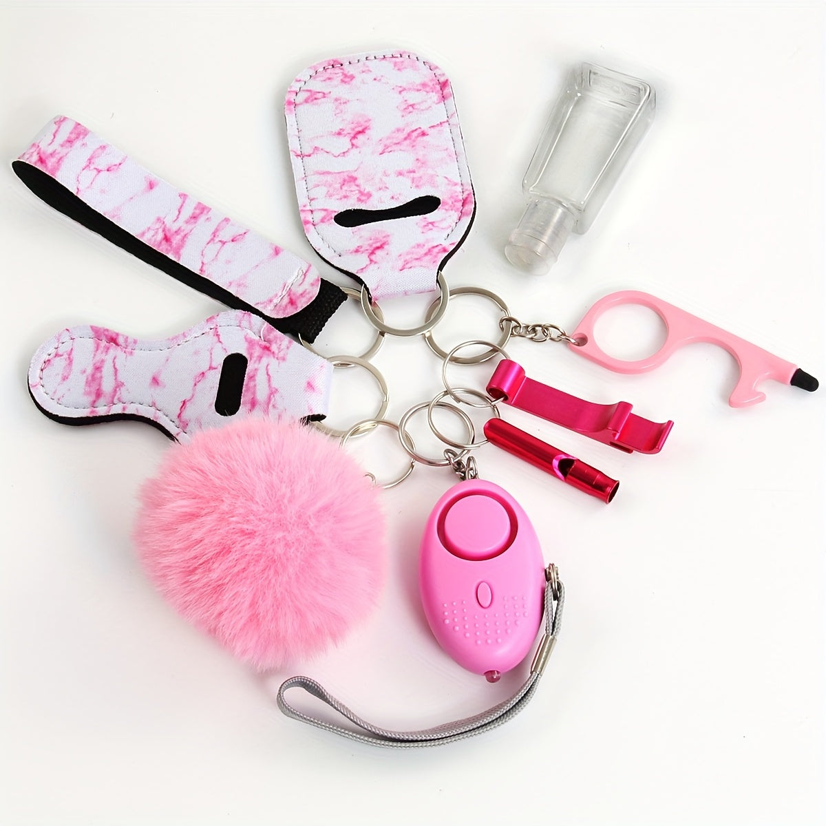 Keychain - Personal Alarm Set 130dB Emergency Siren 10-Piece Women's Self Defense - product detail view 13