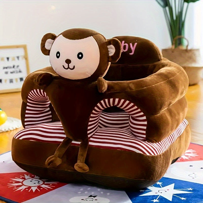 Kids Cartoon Animal Sofa Chair with Fixed Padded Seat in Monkey, Elephant, Caterpillar and Three Other Styles