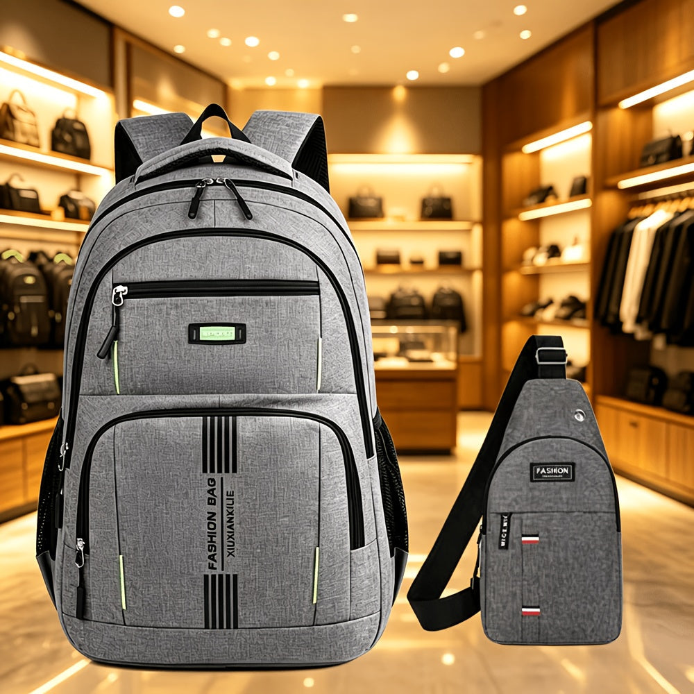 Laptop Backpack Two-Pack with Large-Capacity Device Sleeves for School, Business and Travel