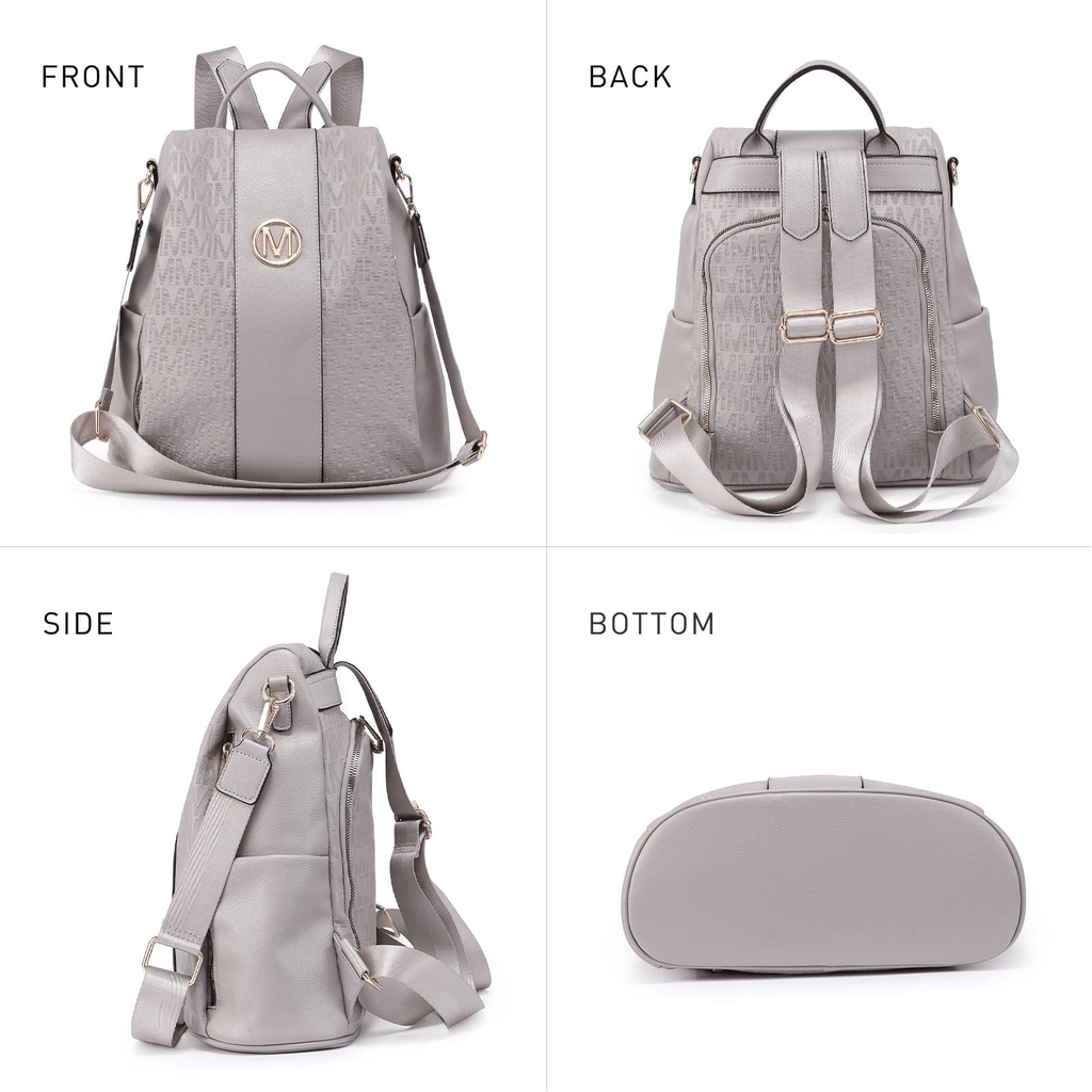 Laptop Backpack – 2 Piece, 10 Colors, Vegan Leather, Anti-Theft – detail view 46