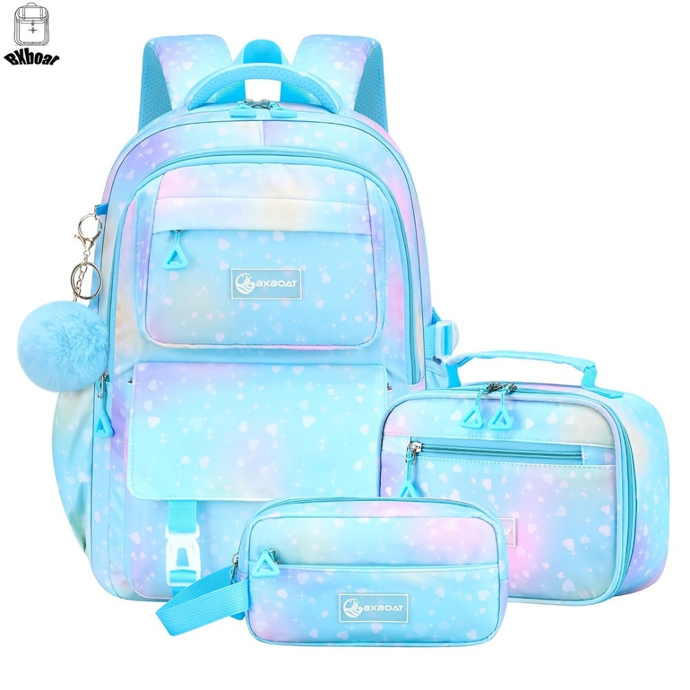 Laptop Backpack – 3-Piece, 15.6 Inch, Multi-Pocket, for School – detail view 8