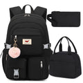 Laptop Backpack Three-Piece Set for 15.6-Inch Devices with Matching Lunch Bag and Pencil Case