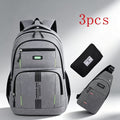 Laptop Backpack Three-Piece Large-Capacity Set for Commuting, School, Daily Use and Outdoor Travel
