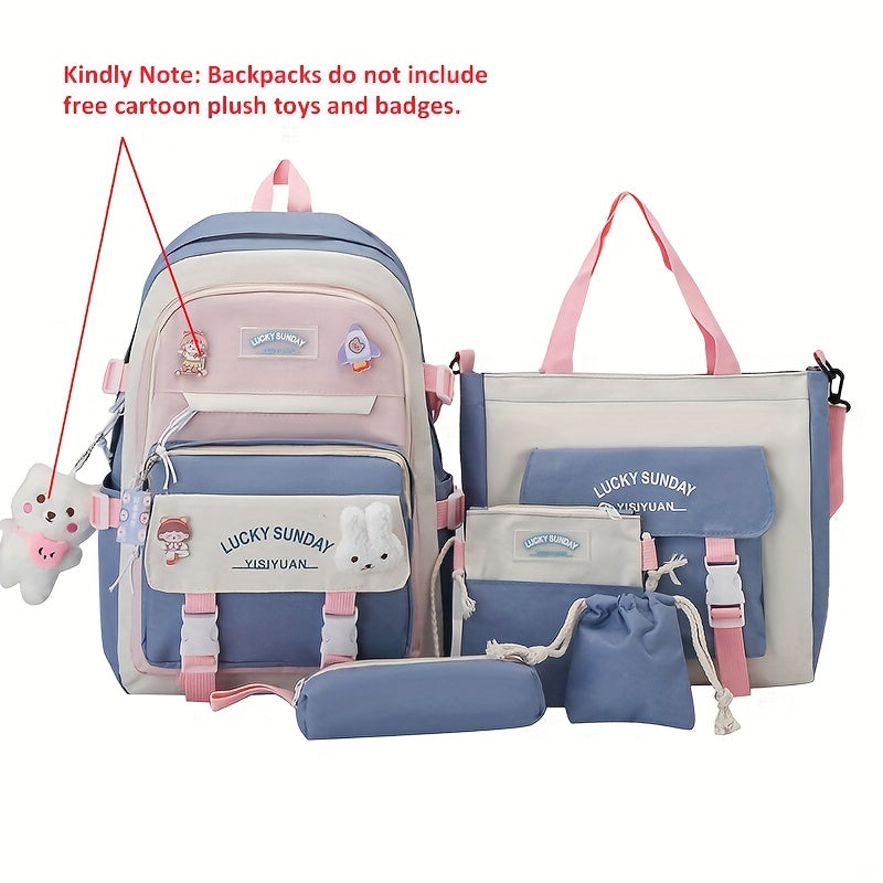 Laptop Backpack – 5-Piece, Anti-Theft, Large Capacity, Lightweight – detail view 4