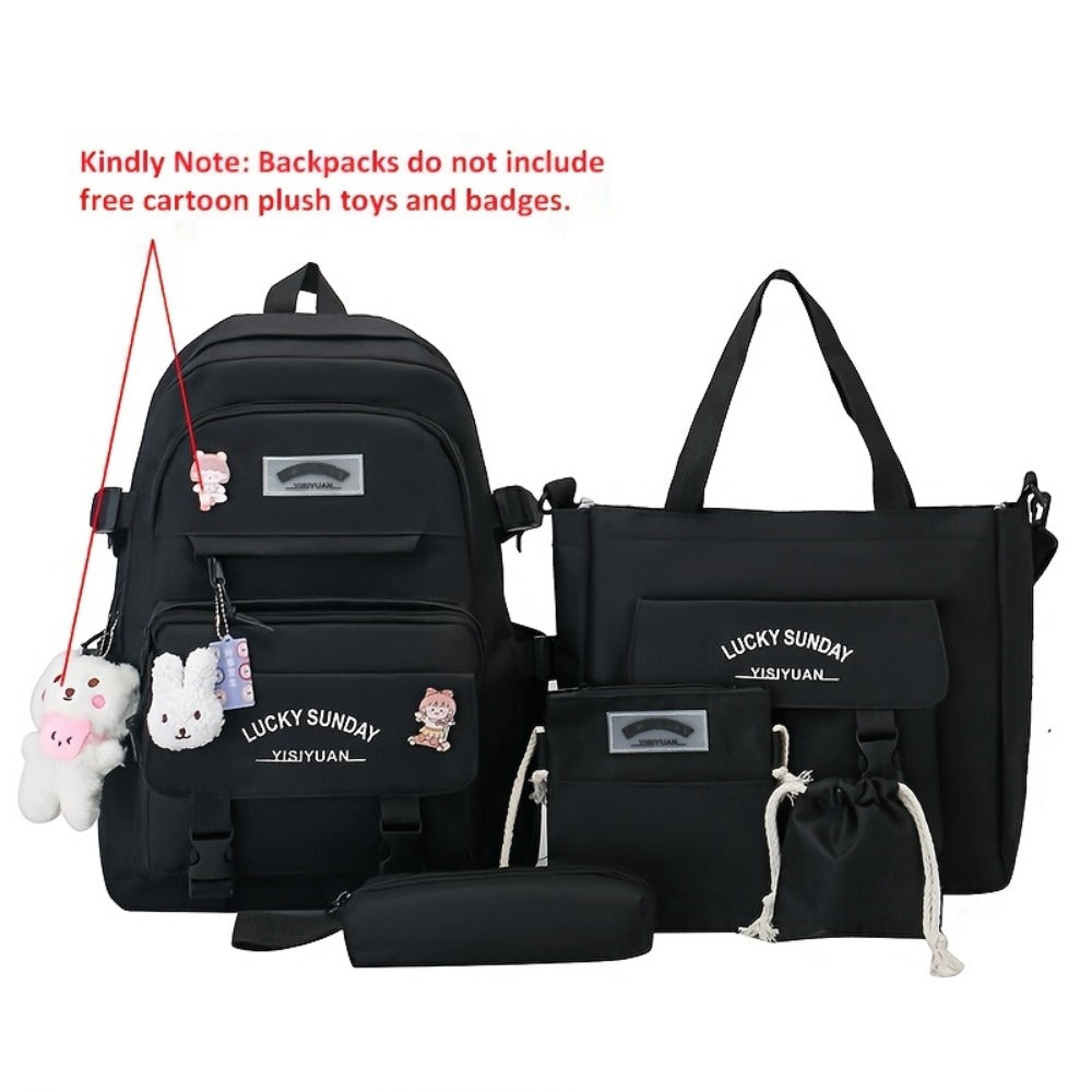 Laptop Backpack – 5-Piece, Anti-Theft, Large Capacity, Lightweight – detail view 17