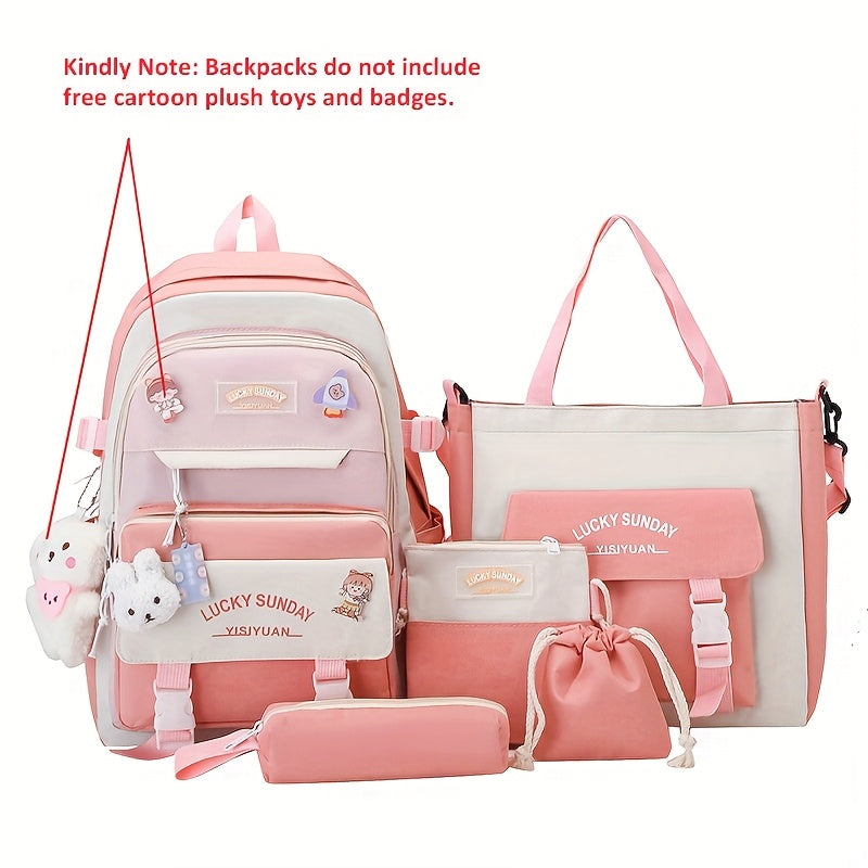 Laptop Backpack – 5-Piece, Anti-Theft, Large Capacity, Lightweight – front view - product view 34