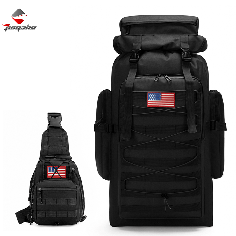 Laptop Backpack Men's Tactical Multi-Pocket Rucksack with Large Capacity& 7 Colorways for Hiking