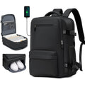 Laptop Backpack Nylon Travel Organizer with USB Port, Shoe Compartment, Wet Pocket& 8 Colors