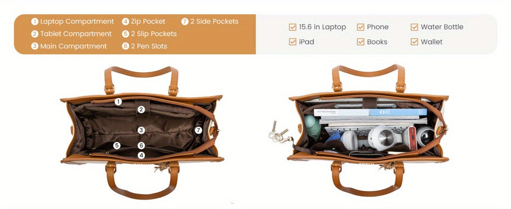 Laptop Bag – 6 Colors, 15.6 Inch, Canvas, Adjustable Strap – detail view 20