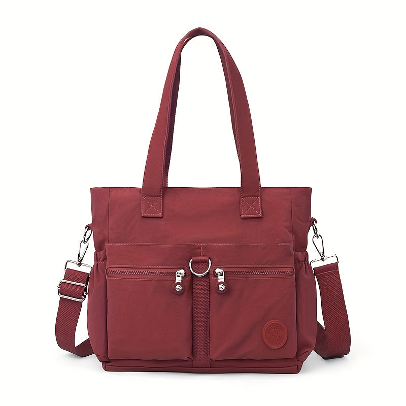 Laptop Bag Large-Capacity Quilted Tote with Adjustable Shoulder Strap in Six Commuter Colors