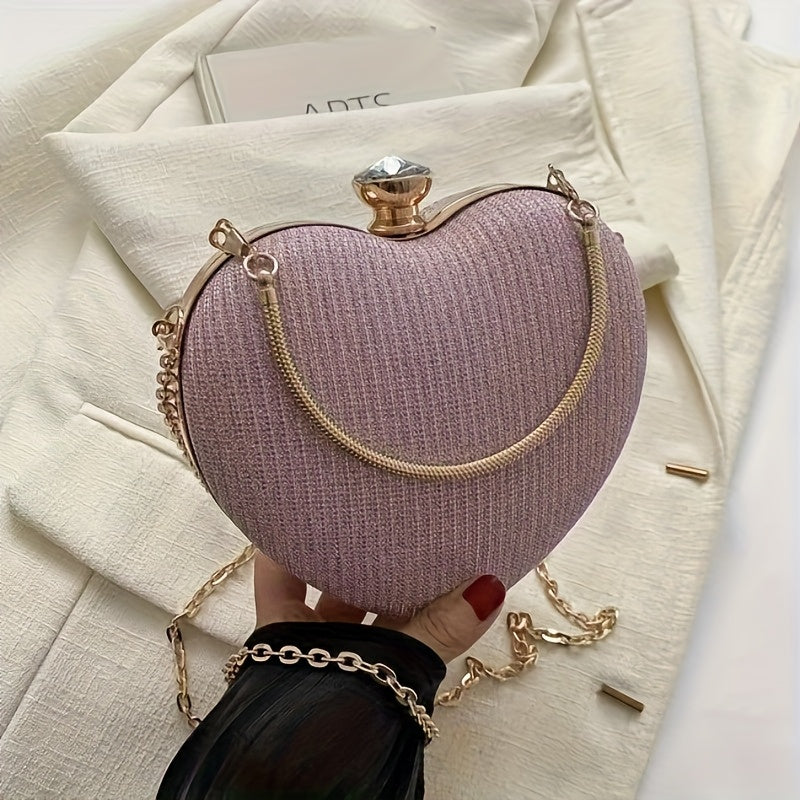 Mini Round Crossbody Purse with Buckle Closure and 4 Metallic Color Options with the Listed Color, Size or Set Options for Everyday Carry