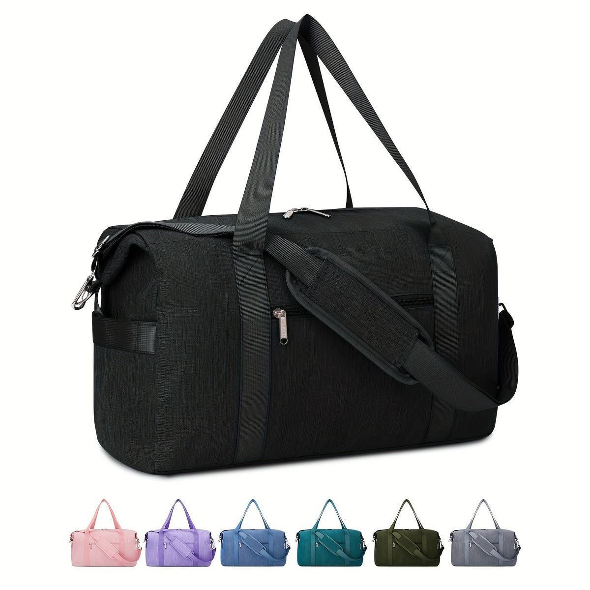 Laptop Bag Gym Duffle with Padded Tech Pocket, Wet-Dry Shoe Zone & 7 Colors for Work & Travel