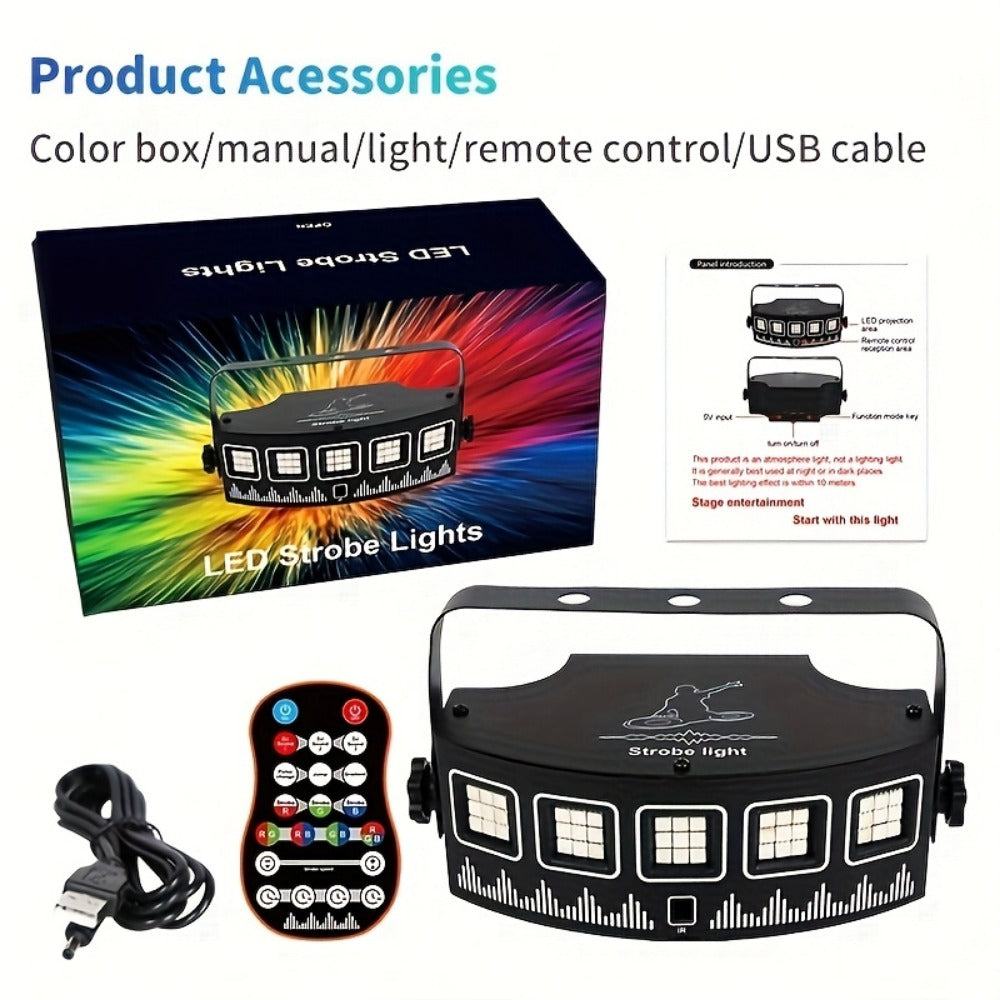 LED Stage Light, USB, Portable, Pack, Flower, Dance for Stage and Party Lighting detail image - detail view 6