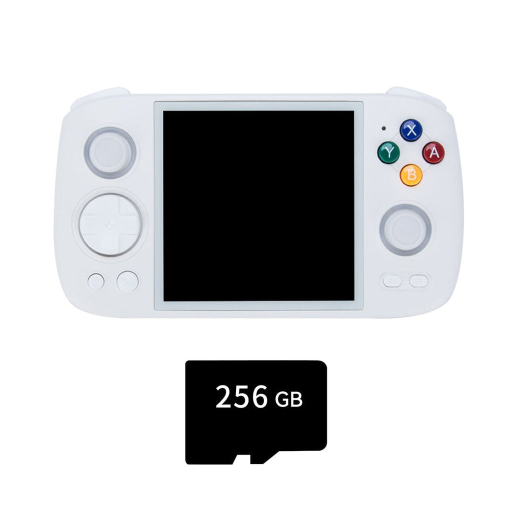 Handheld Game Console Anbernic RG Cube with 3.95-Inch IPS OCA Full-Lamination, 720x720 (Square), Multi-Touch, 128GB game-card bundle