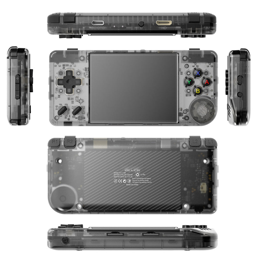 Handheld Game Console Anbernic RG28XX Compact with 2.8-Inch IPS OCA Full-Lamination, 640x480, 64GB or 128GB Options, 3100mAh Battery, HDMI