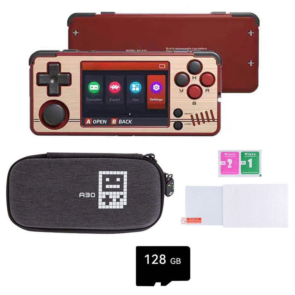 Handheld Game Console Miyoo A30 Horizontal with 2.8-inch IPS, 64GB Options, 2600mAh Battery, Linux-based system