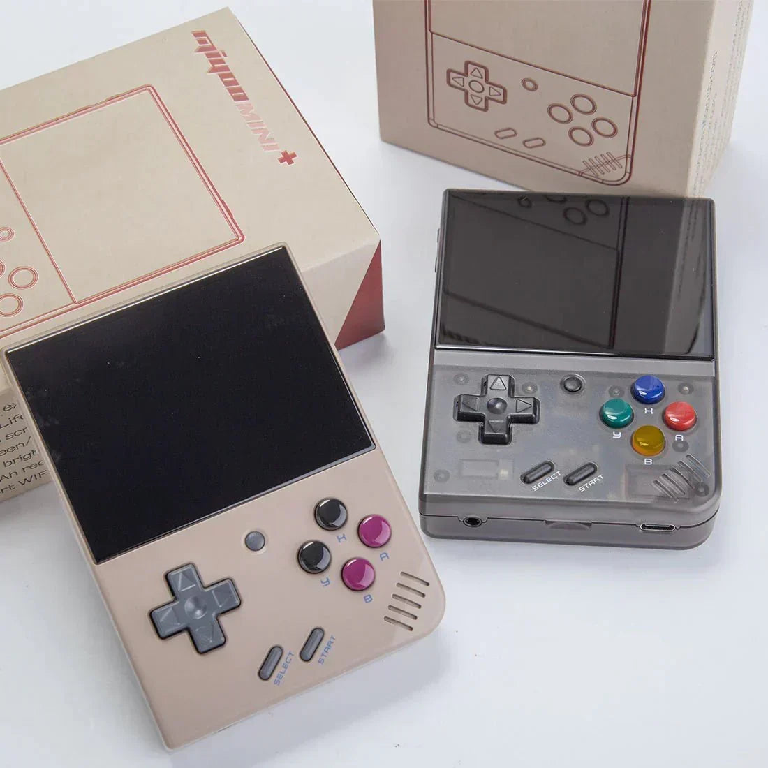 Handheld Game Console Miyoo Mini Plus with 3.5-inch IPS, 64GB stock-system card Options, 3000mAh Battery, Onion OS