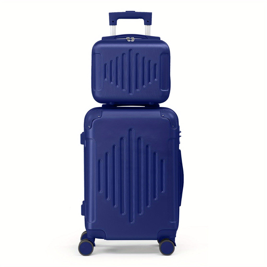Luggage Set 2-Piece ABS Hardshell with 20-Inch Rolling Case, Compact Personal Case, TSA Lock & Spinners