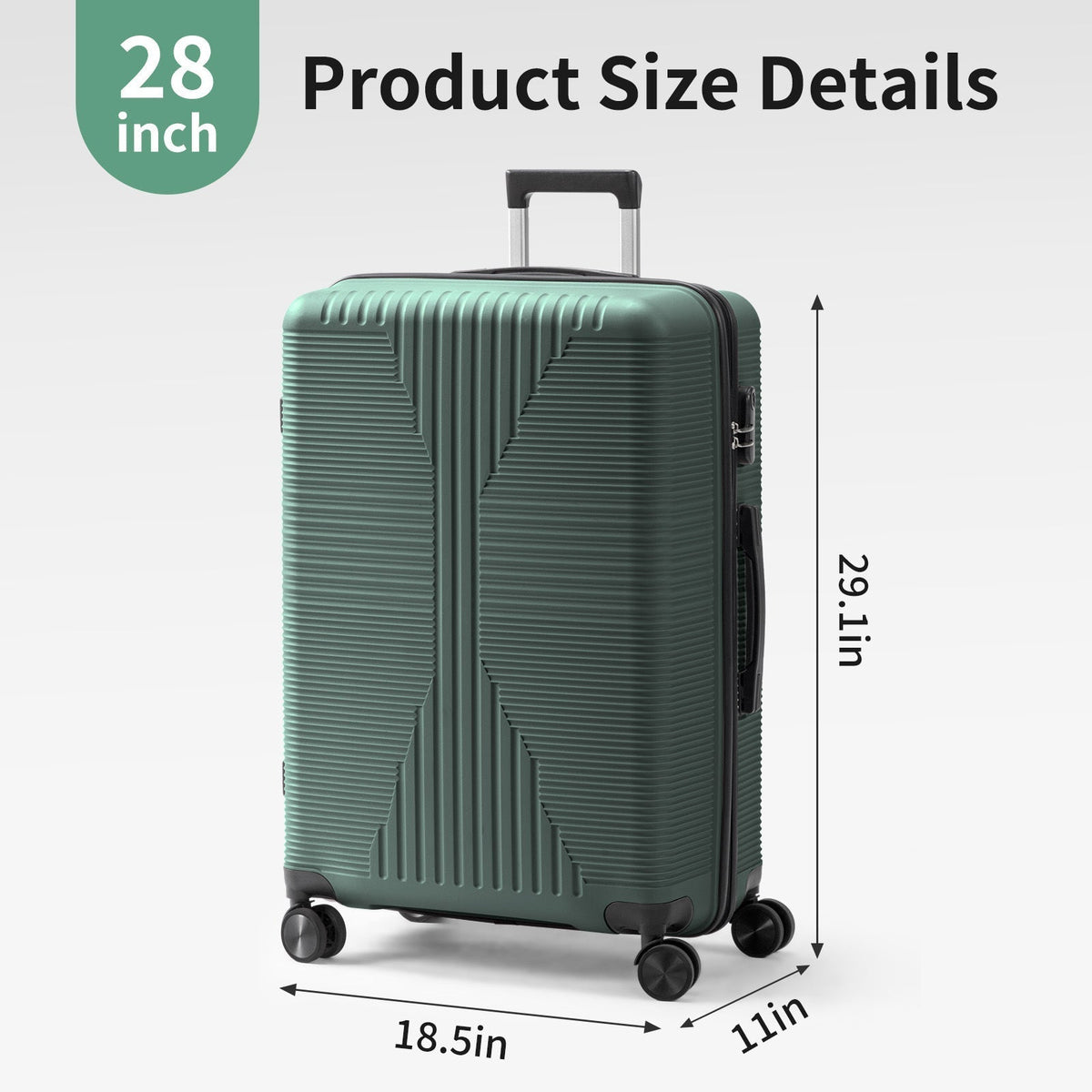 Luggage Set – 28 Inch, Hardshell, Lightweight, TSA Lock – detail view 56