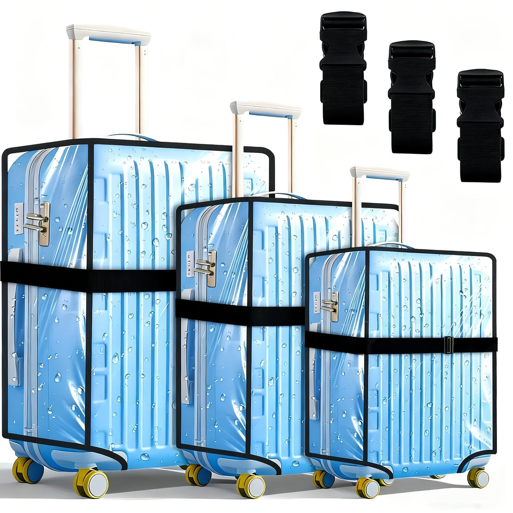Luggage Set – 28 Inch, Transparent, Waterproof – front view - product view 7