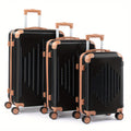 Luggage Set 3-Piece Ridged Hardshell with 20/24/28 Inch Cases, TSA Lock, Spinner Wheels & Corner Guards