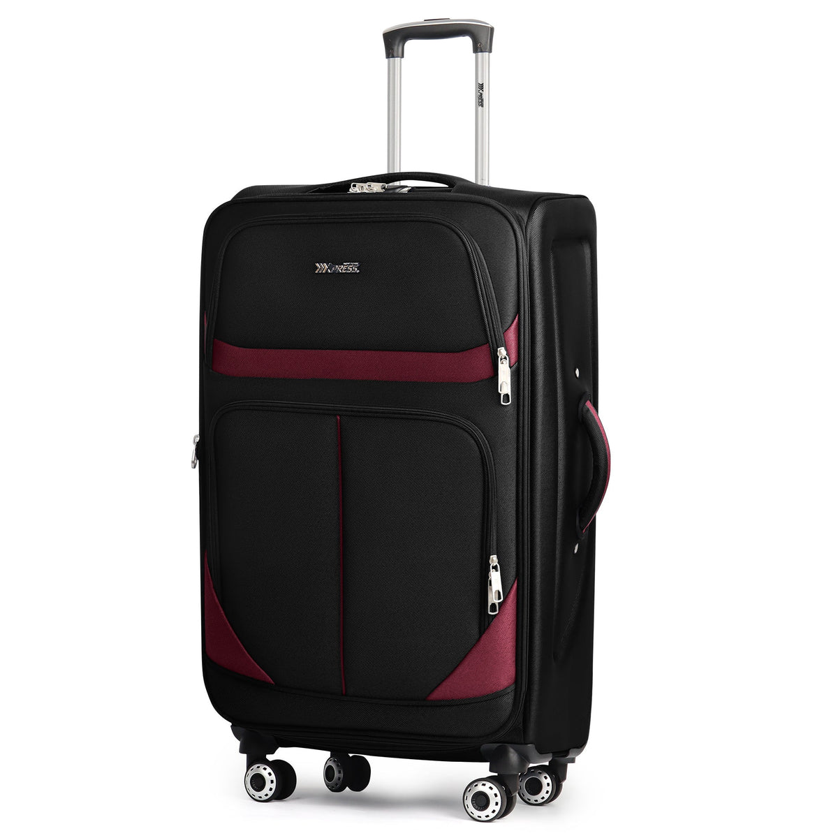 Luggage Set Softside Spinner Collection with 22–34 Inch Options, 2-Inch Expansion & Combination Lock