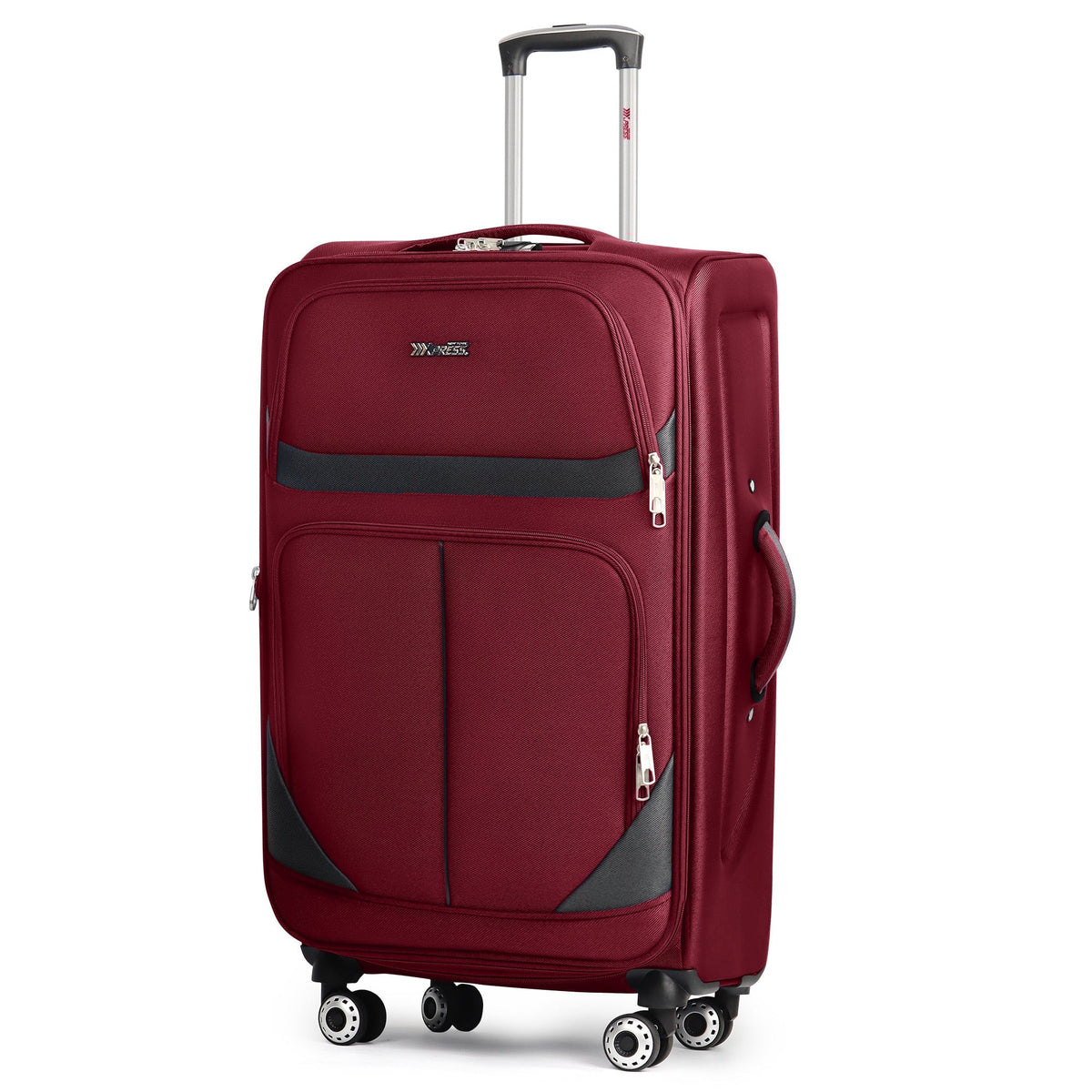 Luggage Set Softside Spinner Collection with 22–34 Inch Options, 2-Inch Expansion & Combination Lock