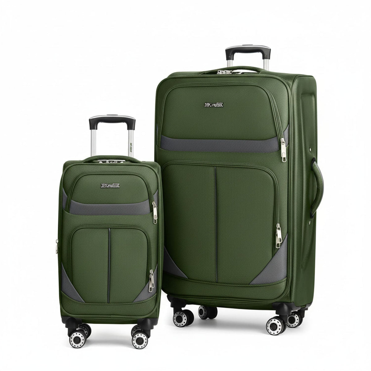 Luggage Set Softside Spinner Collection with 22–34 Inch Options, 2-Inch Expansion & Combination Lock