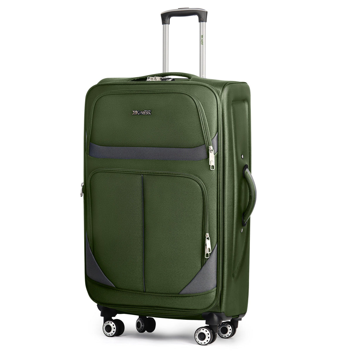 Luggage Set Softside Spinner Collection with 22–34 Inch Options, 2-Inch Expansion & Combination Lock