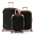 Luggage Set 3-Piece ABS Hardshell with 20/24/28 Inch Cases, Spinner Wheels, TSA Lock & Expansion