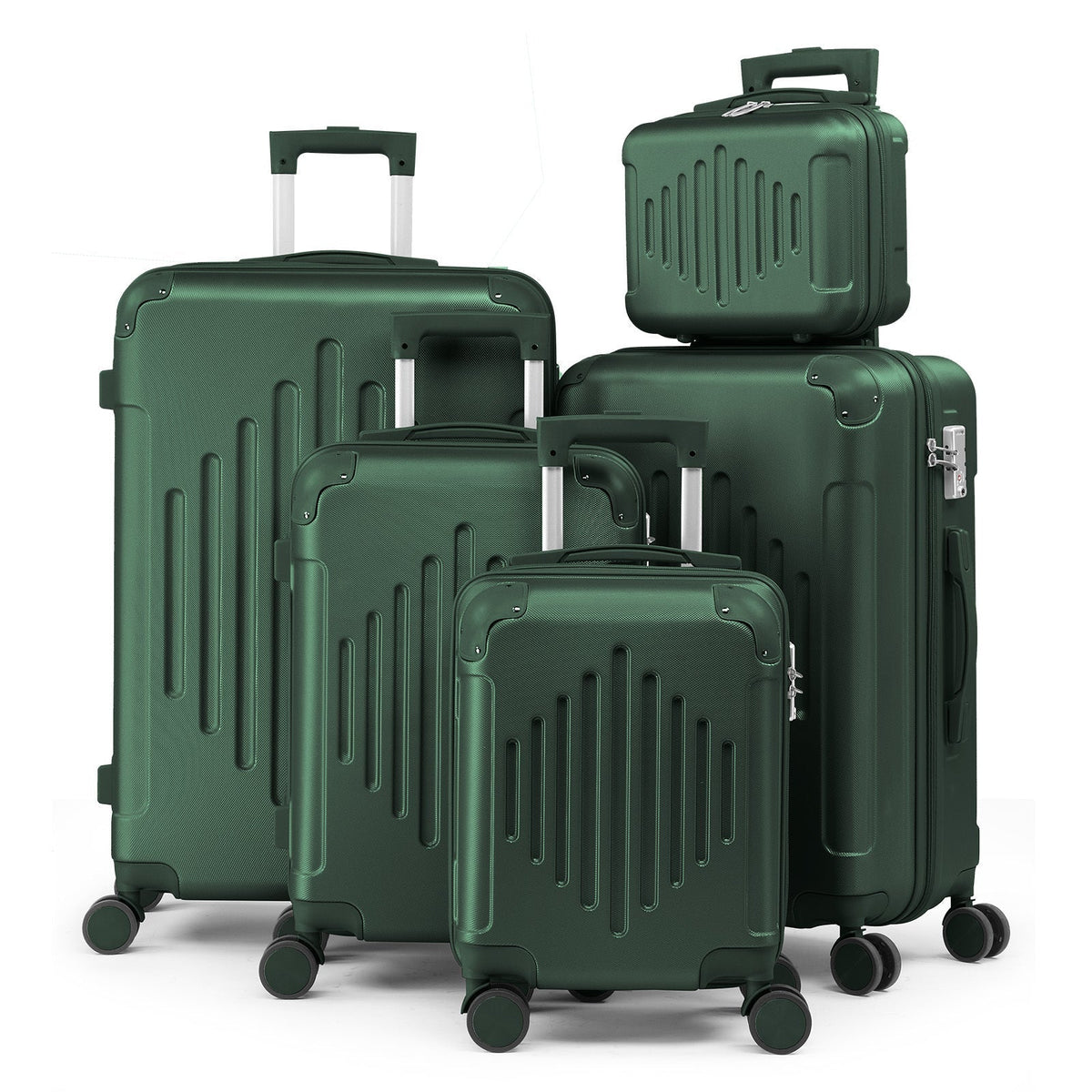 Luggage Set – Selectable Five-Piece 12–28-Inch Hardshell Set or Individual Spinner Cases for Flexible Packing