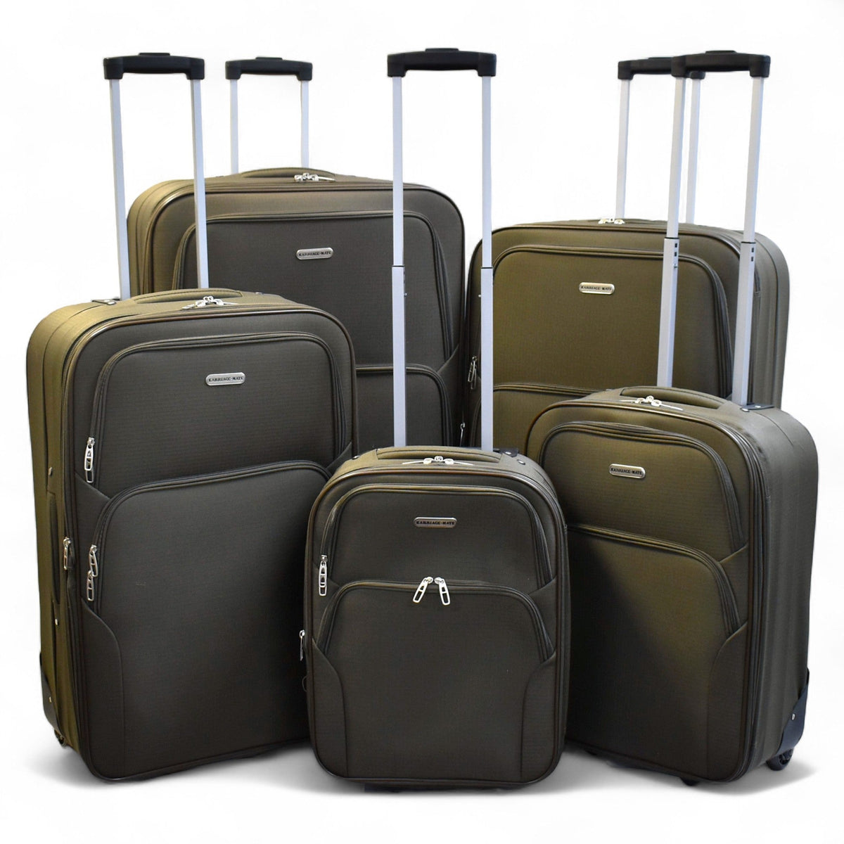 Luggage Set 5-Piece Expandable Softside Collection with 18/21/26/29/32 Inch Bags & Inline Wheels