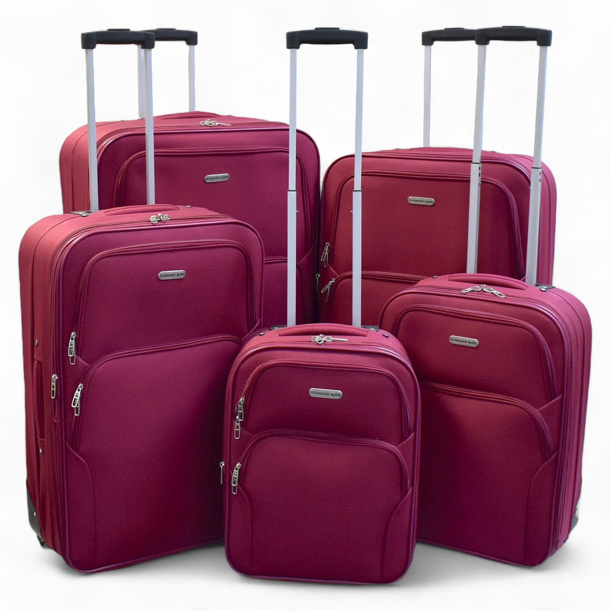 Luggage Set 5-Piece Expandable Softside Collection with 18/21/26/29/32 Inch Bags & Inline Wheels