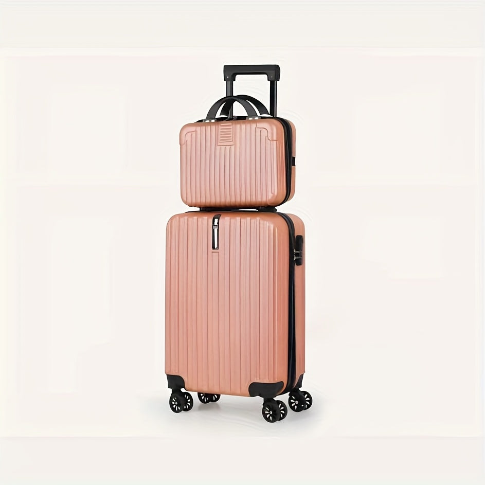 Luggage Set – 20-Inch ABS Hardshell Spinner and 14-Inch Cosmetic Case in Four Colors for Compact Travel