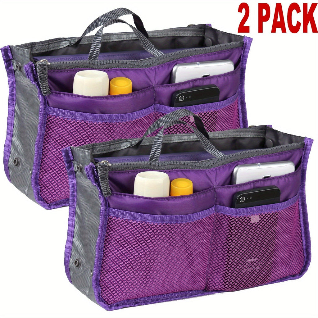 Travel Makeup Bag – 2 Pack, 13 Pockets, for Travel – alternate view