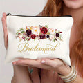 Makeup Bag Single Machine-Washable Zipper Cosmetic Pouch for Travel, Vanity and Everyday Beauty Storage