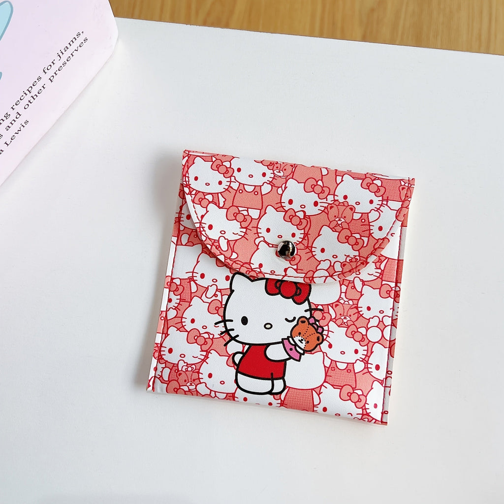 Makeup Bag Sanrio Character Zip Pouch in Four Character Styles for Travel, Vanity and Everyday Beauty Storage
