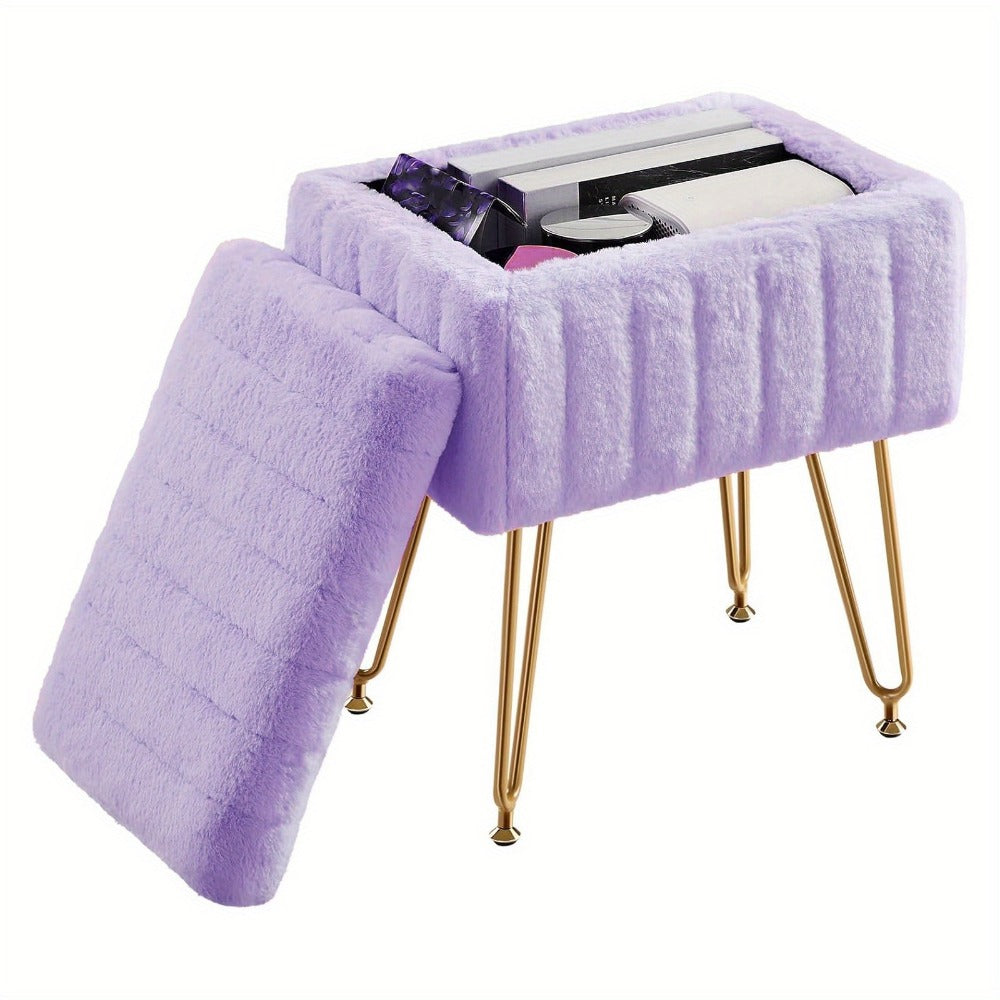Makeup Vanity Desk with Hidden Storage and Padded Seat for Bedroom detail image - detail view 7