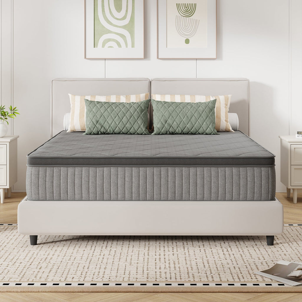 Mattress shown in the King, 10in Gray option