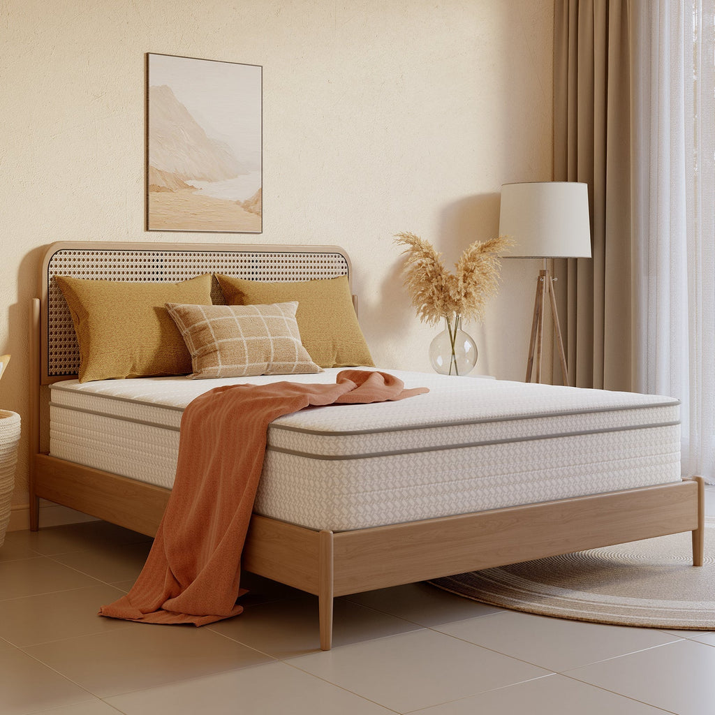 Mattress, Hybrid Pillow Top with Pocket Springs - 6", 8", 10", 12" or 14" - Medium Firm shown in the main product view