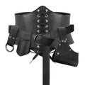 Medieval Costume Sets – Medieval Costume Set 5 Pcs Faux Leather – Renaissance Belt, Corset & Viking Horn