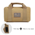 Men's Tactical Range Bag Set with Padded Organizer Case & Belt Pouch in Khaki, Army Green or Black