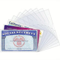 Wallet Card Protector Sleeves 18-Pack with Clear PVC for Standard Credit with the Listed Color, Size or Set Options for Everyday Carry