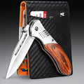 Men's Wallet 2-Piece Set with Slim Card Holder and Stainless Steel Folding Tool for Everyday Carry