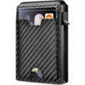 Men's Wallet Minimalist textured Card Holder with Built-In Money Clip & 3 Colors for Front Pocket Carry