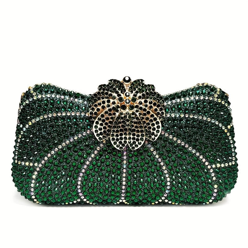 Men's Wallet – Polyester, Flower Shaped Evening Clutch Phone – front view - product view 13