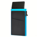 Men's Wallet with metal-look Pop-Up Card Case, Money Pocket and 3 Colors for Daily Carry for Everyday Card, Cash and ID Organization
