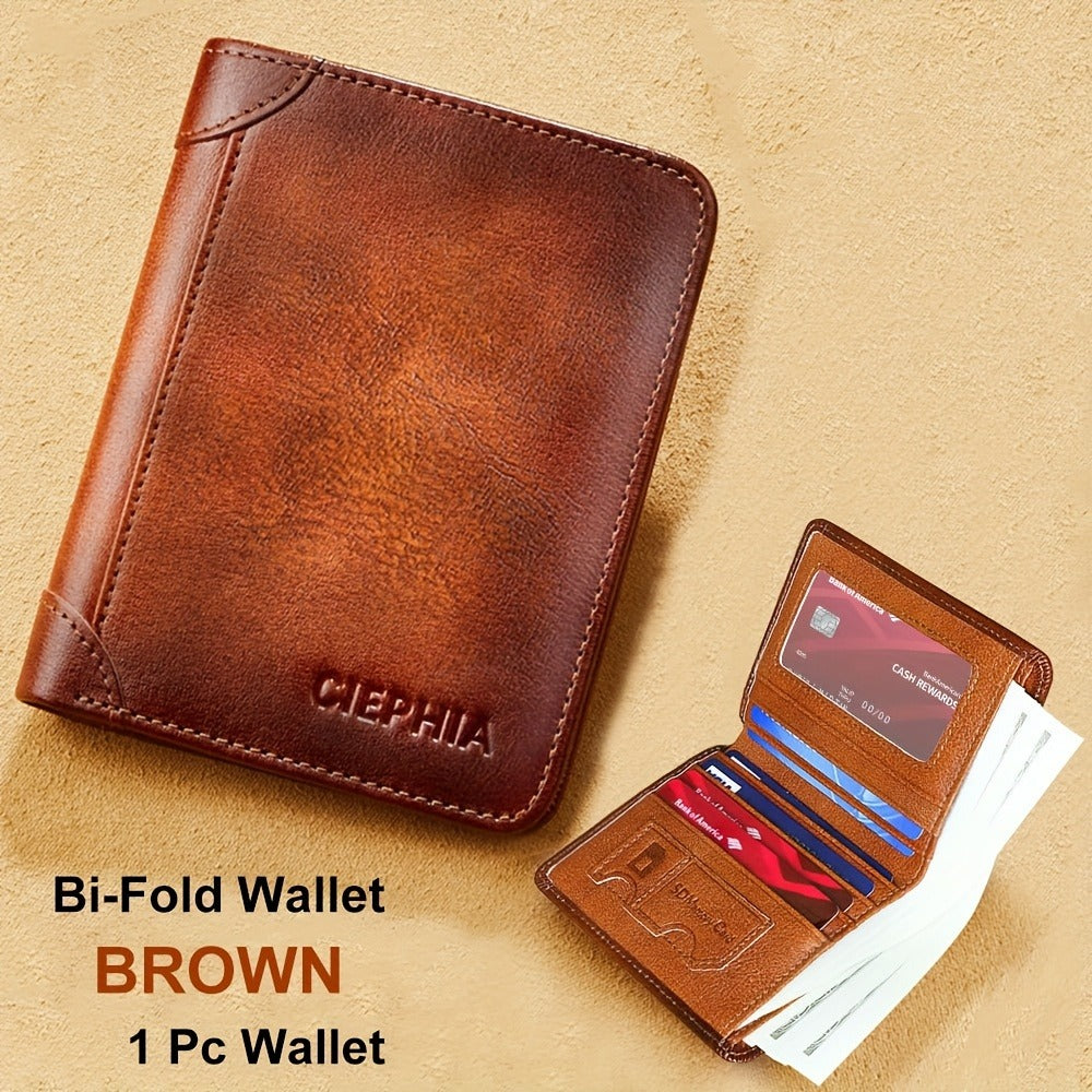 Men's Wallet – RFID Blocking, Oil Wax Cowhide Rfid Blocking – detail view 28