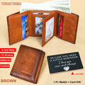Men's Wallet textured Bifold or Trifold with Money Clip & 3 Colors for Daily Carry for Everyday Card, Cash and ID Organization