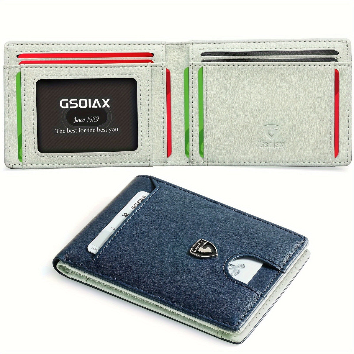 Men's Wallet – RFID Blocking, Rfid Blocking Carbon Fiber Slim – front view - product view 13